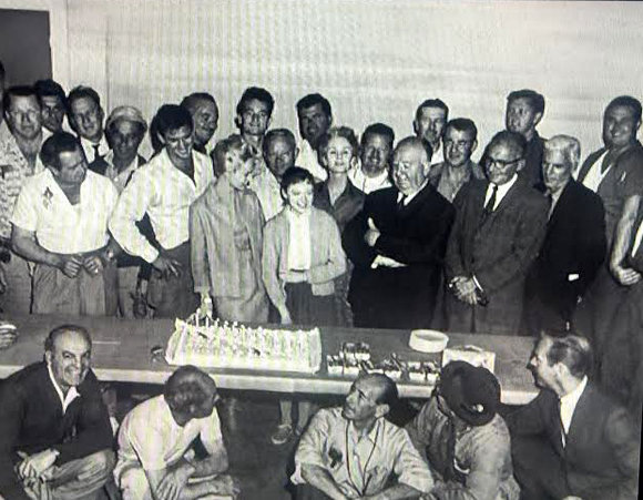 I had a real birthday party on the set of THE BIRDS. Cake for cast and crew.