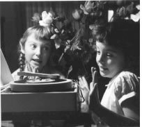 Sister Angela and I sing